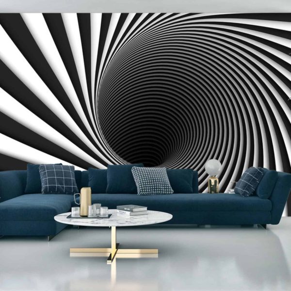 Fototapeta Abstract Background Lines Black Hole 3D
