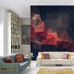 Fototapeta Abstract Retro Colortriangle Background,