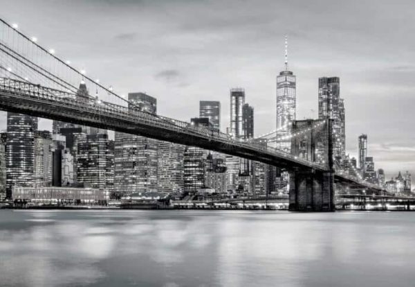 Fototapeta Brooklyn Bridge Nyc W Czerni I Bieli