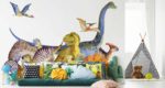 Fototapeta Dinozaury Malowane Akwarelą