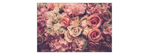 Fototapeta Kolorowe Kwiaty W Stylu Retro