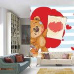 Fototapeta Niedźwiedzie Z Wielkim Sercem: Malowanie Miłości