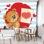 Fototapeta Niedźwiedzie Z Wielkim Sercem: Malowanie Miłości