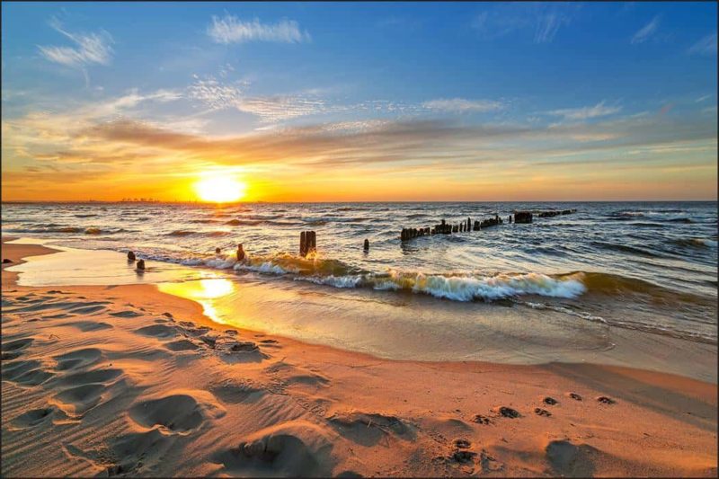 Fototapeta Plaża Zachód Słońca