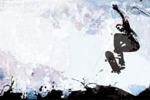 Fototapeta Skateboarding W Stylu Graficznym