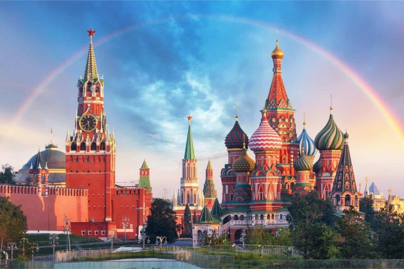 Fototapeta Tęcza Nad Kremlem W Moskwie