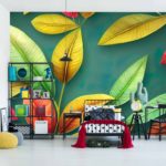 Fototapeta Tropical Trees And Leaves For Digital Printing Wallpaper, Custom Design Wallpaper 3D