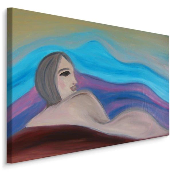Obraz Na Płótnie Abstrakcyjny Malunek Kobiety
