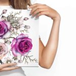 Obraz Na Płótnie Delikatne Róże Jak Malowane Akwarelą
