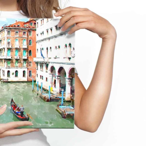 Obraz Na Płótnie Gondole I Budynki W Wenecji