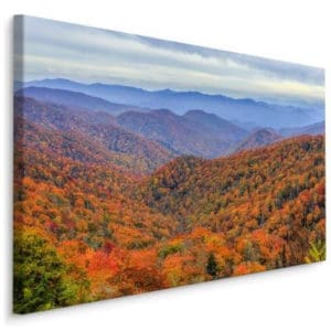 Obraz Na Płótnie Jesienny Las W Górach