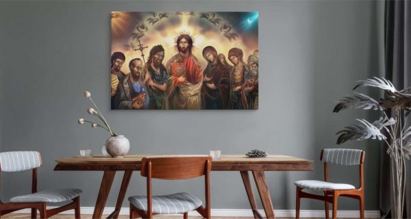 Obraz Na Płótnie Jezus Chrystus Otoczony Świętymi
