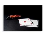 Obraz Na Płótnie Karty I Żetony Do Pokera