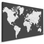 Obraz Na Płótnie Klasyczna Mapa Świata
