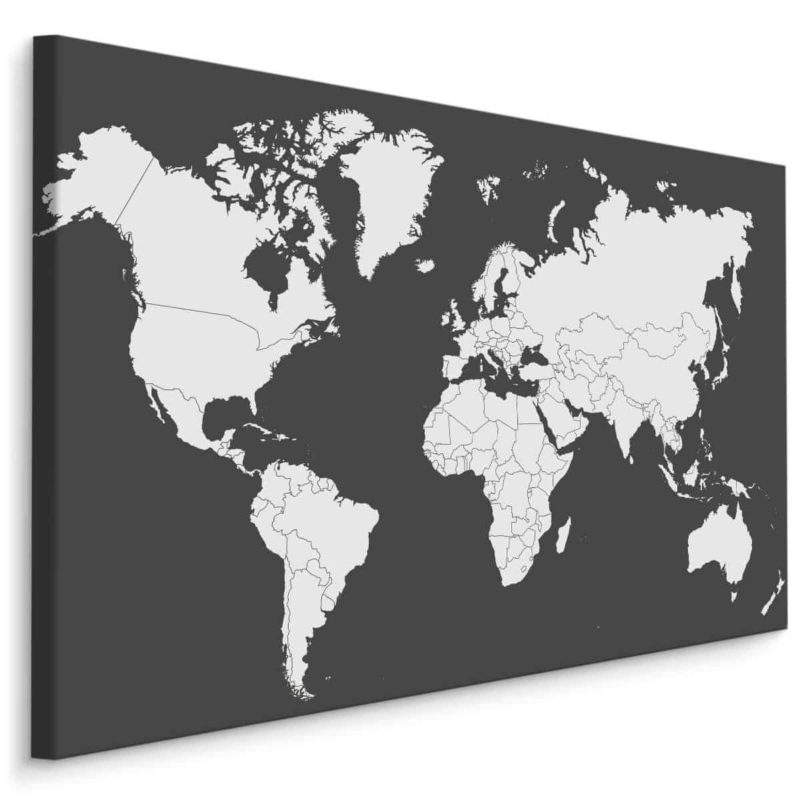 Obraz Na Płótnie Klasyczna Mapa Świata