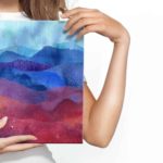 Obraz Na Płótnie Kolorowe Abstrakcyjne Pasma Górskie