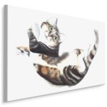 Obraz Na Płótnie Kot Malowany Akwarelą