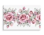 Obraz Na Płótnie Kwiaty Róż Malowane Akwarelą