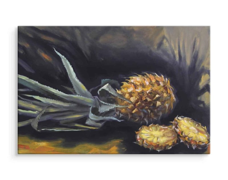 Obraz Na Płótnie Malowany Ananas
