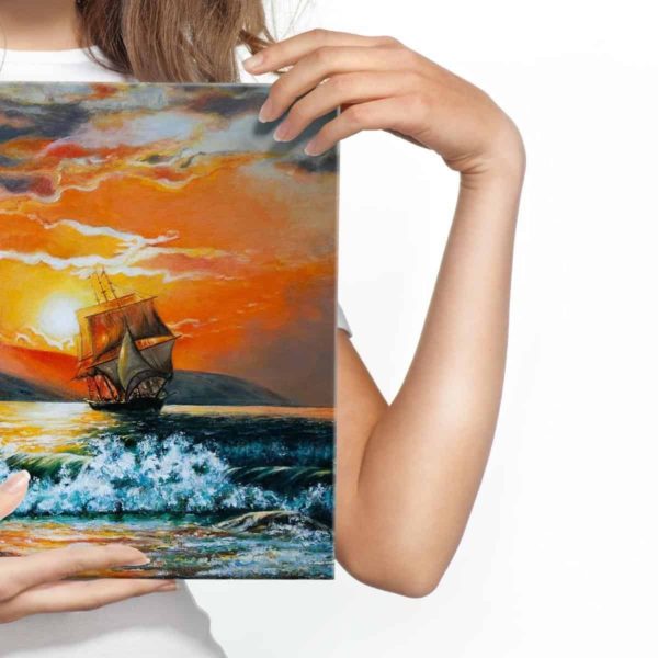 Obraz Na Płótnie Malownicze Morze I Zachód Słońca