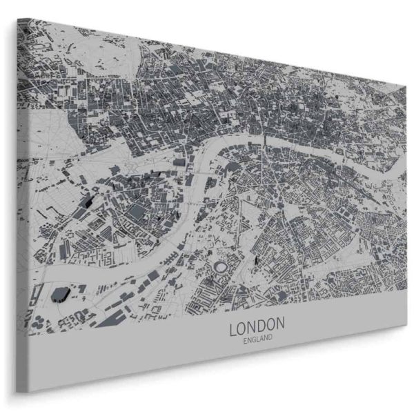 Obraz Na Płótnie Mapa Londynu