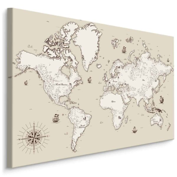 Obraz Na Płótnie Mapa Starego Świata