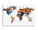 Obraz Na Płótnie Mapa Świata - Graffiti