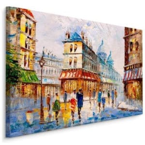 Obraz Na Płótnie Paryska Ulica Jak Malowana
