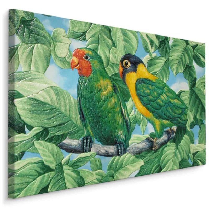 Obraz Na Płótnie Piękne Kolorowe Papugi