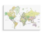 Obraz Na Płótnie Polityczna Mapa Świata