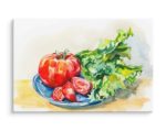 Obraz Na Płótnie Pomidor Z Sałatą