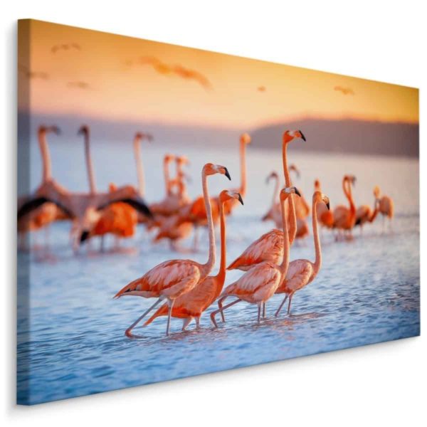 Obraz Na Płótnie Ptaki Flamingi