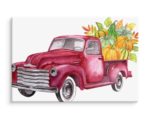 Obraz Na Płótnie Retro Ciężarówka Z Warzywami