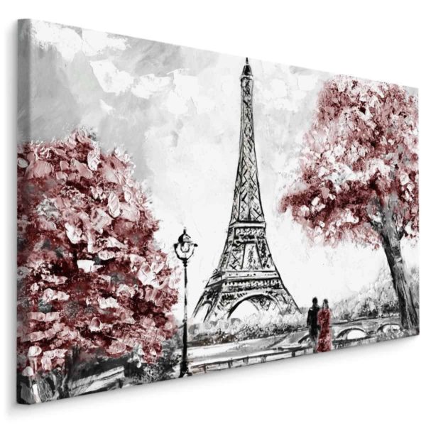 Obraz Na Płótnie Romantyczny Widok W Paryżu