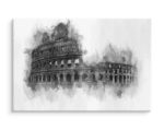 Obraz Na Płótnie Rysunek Koloseum W Rzymie