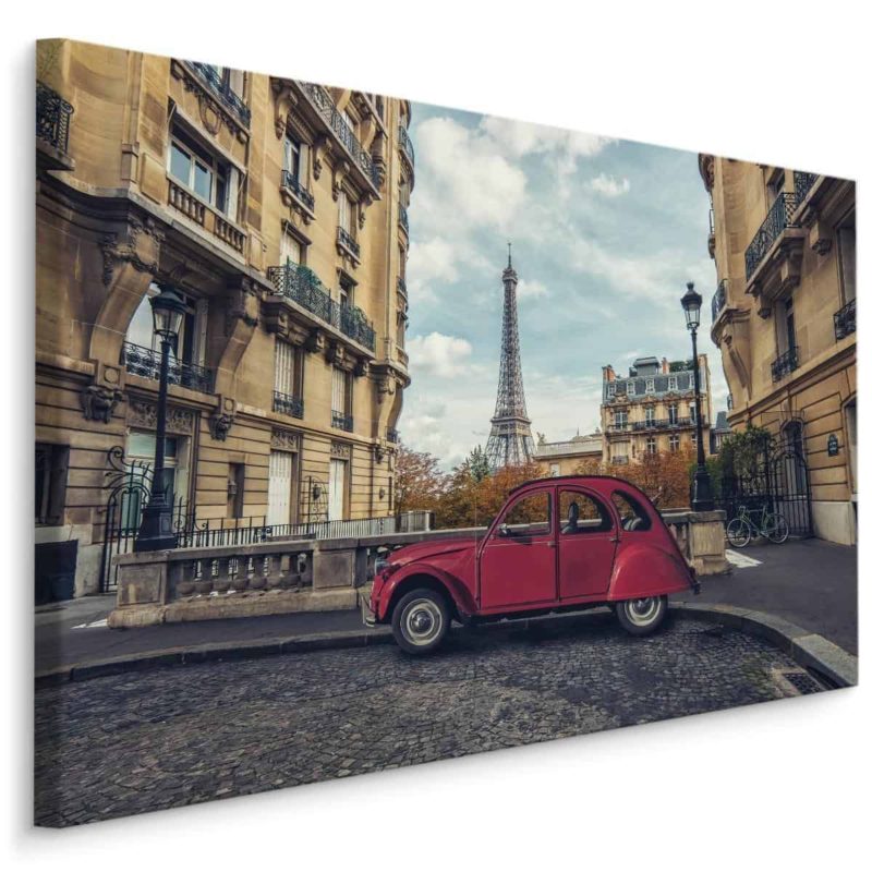 Obraz Na Płótnie Samochód I Architektura Paryża