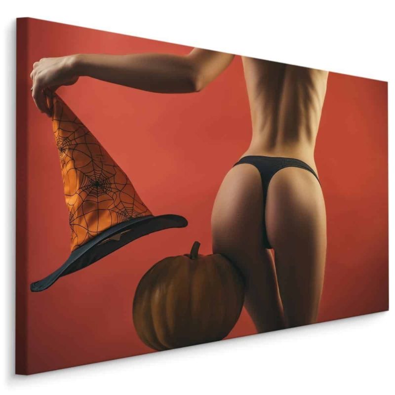 Obraz Na Płótnie Seksowna Kobieta W Stroju Na Halloween