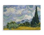 Obraz Na Płótnie Vincent Van Gogh "Pole Pszenicy Z Cyprysami" Reprodukcja