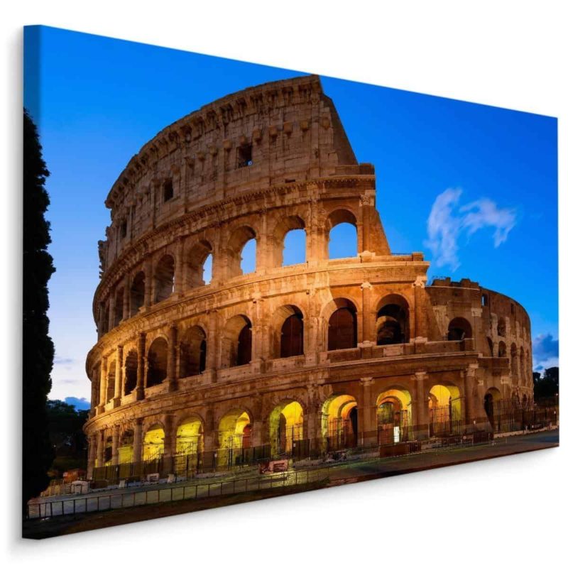 Obraz Na Płótnie Widok Na Koloseum O Wieczornej Porze