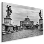 Obraz Na Płótnie Widok Na Zamek Świętego Anioła W Rzymie