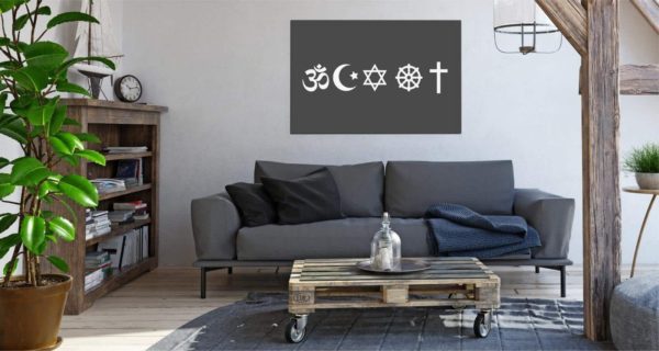 Obraz Na Płótnie Zestaw Ikon Symboli Religijnych