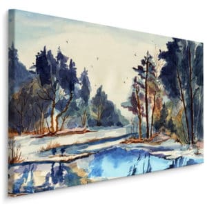 Obraz Na Płótnie Zimowy Pejzaż Jak Malowany
