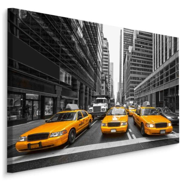 Obraz Na Płótnie Żółte Taksówki W Centrum Nowego Jorku