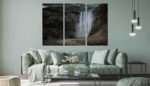 Obraz Wieloczęściowy Majestatyczny Wodospad Skógafoss