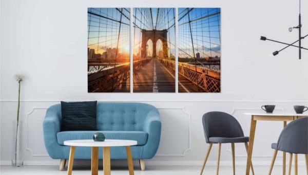 Obraz Wieloczęściowy Most Brookliński W Nowym Jorku