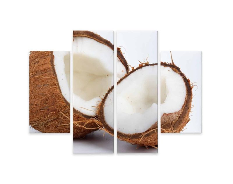 Obraz Wieloczęściowy Połówki Kokosa