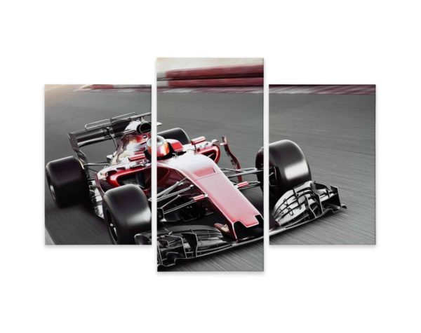 Obraz Wieloczęściowy Samochód Formuły 1 Na Torze