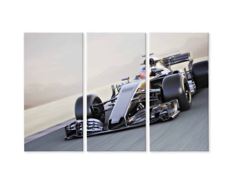 Obraz Wieloczęściowy Samochód Formuły 1 Na Torze Wyścigowym