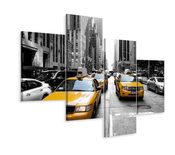 Obraz Wieloczęściowy Taksówki W Nowym Jorku