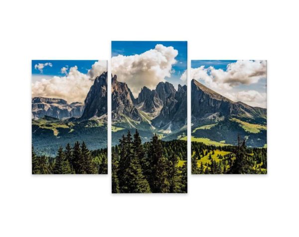 Obraz Wieloczęściowy Widok Włoskich Dolomitów 3D